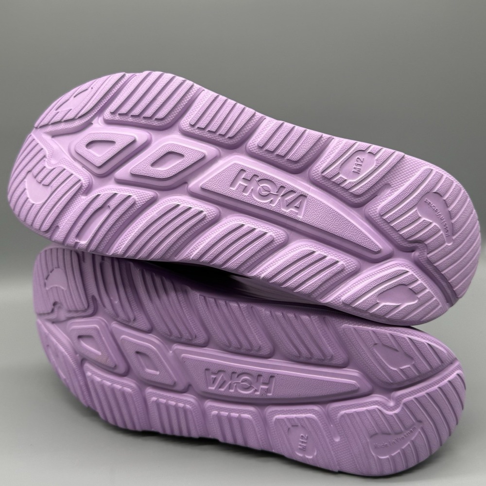 Hoka One Ora Recovery Slide 3‎ Sandals Purple Men's 12 Women's 14 Comfort - Picture 8 of 9